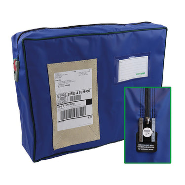 Posttasche für Ordnerversand - Runde, Blau